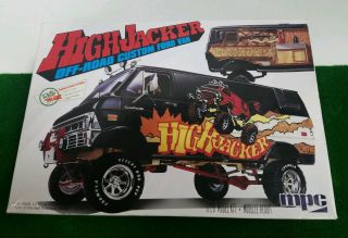 Mpc Highjacker Off - Road Custom Ford Van 1/20 Scale Model Kit Unbuilt Rare