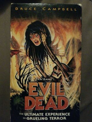 Rare The Evil Dead Vhs Movie Directed By Sam Raimi,  Staring Bruce Campbell 1981