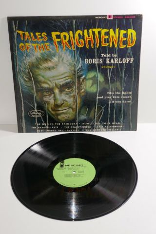 Mercury Records Boris Karloff Tales Of The Frightened Vol.  1 Record Rare Promo