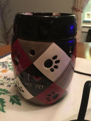 Scentsy Paws Full Size Warmer Discontinued Retired Rare Pet Dog Cat Animal