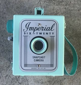 Vintage Imperial Six - Twenty Snapshot Camera - Rare Green Body - Made In U.  S.  A