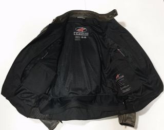 Alpinestars RARE SIX—THREE Distressed Black Leather CAFE Retro Jacket Med 40 8