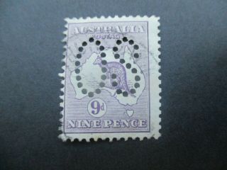 Kangaroo Stamps: Large Perf Os - Rare (f237)