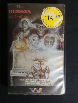 The Demons Of Ludlow 1983 Rare Clam Shell Big Box Horror Vhs Trans World