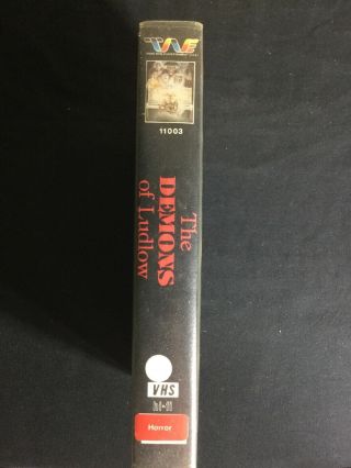 The Demons of Ludlow 1983 Rare Clam Shell Big Box Horror VHS Trans World 2