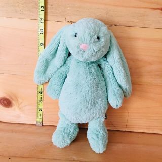 Rare Jellycat Bashful Bunny Rabbit Green Small 7 " Soft Plush Toy Easter