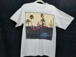 Eagles Hotel California 1996 Concert T - Shirt Tour Merch Hell Freezes Over Rare