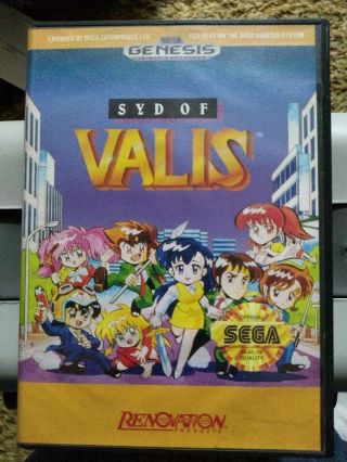 Syd Of Valis (sega Genesis,  1992) Box,  Game Rare