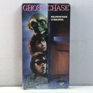 Ghost Chase Vhs Video Tape Jason Lively Tim Mcdaniel Whitlow 1990 Rare Sci - Fi