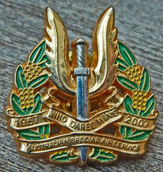 Rare Australian S.  A.  S.  Special Air Service Regiment Sasr Jubilee 2017 Lapel Pin