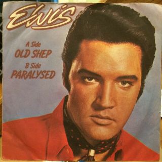 Elvis Presley Old Shep B/w Paralysed 45 Rca Pb - 9334 Rare Uk Picture Sleeve