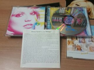 BRITNEY SPEARS BRITNEY ULTRA RARE KOREA LIMITED 2CD w/ 2SIDED POSTER 3