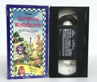 Disney’s Adventures In Wonderland Vhs Volume 2 Helping Hands Rare 90’s