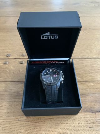 Lotus Marc Marquez Special Edition Watch Moto Gp 93 Chronograph Black Rare