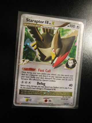 Pl/lp Pokemon Staraptor Fb Lv.  X Card Supreme Victors Platinum Set/147 Holo Rare