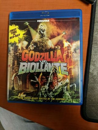 Godzilla Vs.  Biollante (blu - Ray Disc,  2012,  Rare & Oop) Barely Viewed