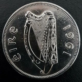 Ireland 1961 Mule Half Crown,  Rare,