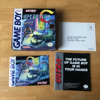 Gameboy Operation C Box Only Game Boy Nintendo Contra Rare No Game.