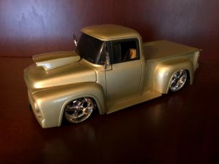 Jada Big Time Muscle 1/24 1:24 1956 Ford F100 Pick Up Champagne Gold Loose Rare