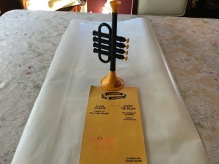 Htf Rare Vintage 1970’s Pittsburgh Steelers Terrible Trumpet With Card.