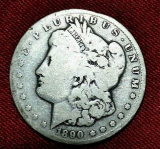 Rare 1890 Cc Carson City Silver Morgan Dollar