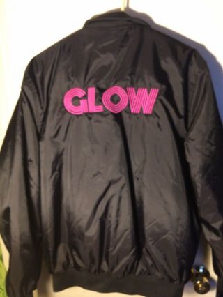 Netflix Glow Wrestling Hollywood Cast Jacket Size Medium Rare Item Ladies Of Wwe