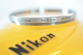 Nikon 52mm L38 Silver Chrome Early Filter Rare For Rangefinder Or Tick Mark Lens