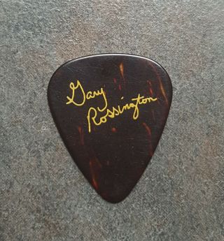 Lynyrd Skynyrd Gary Rossington Signature Brown Guitar Pick Rare 2000 Tour 2