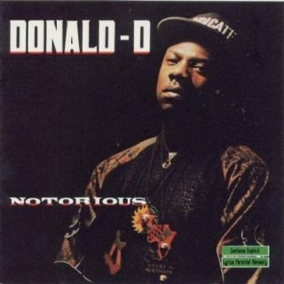 Donald - D - Notorious U.  S.  Cd 1989 12 Tracks Rare Htf Collectible