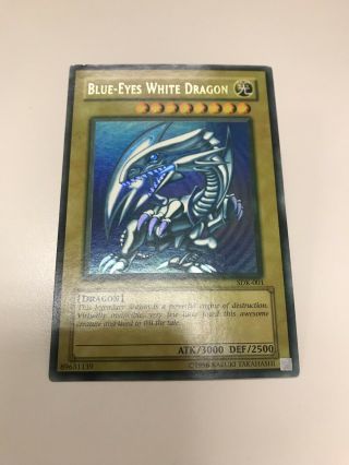 Yugioh: Blue - Eyes White Dragon - Sdk - 001 - Ultra Rare - Unlimited - Hp