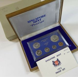 1973 Singapore Proof Set Box 1000 Mintage Only Ultra Rare