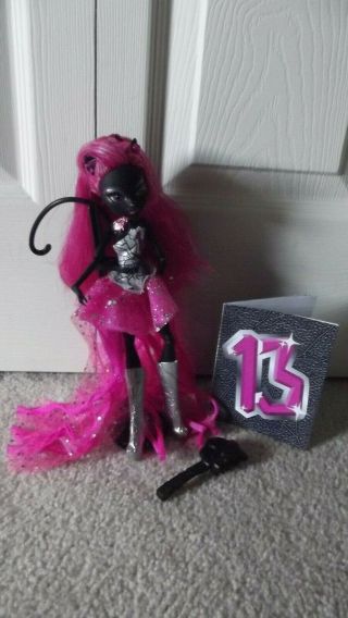 Catty Noir Monster High 13 Wishes Doll With Accessories Rare