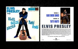 Elvis Presley Blue Suede Shoes & Tutti Frutti 45rpm 7 