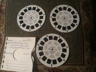 Viewmaster Reels - The Wizard Of Oz - Rare Set Of 3 In