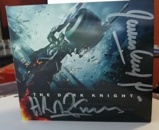 Signed Dark Knight Batman Cd By Composers Hans Zimmer & James Newton Howard Rare