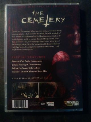 The Cemetery Dvd Massacre Video Sov 2 Disc Reversible Art Horror Oop Rare 2