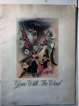 Rare Vintage 1939 Gone With The Wind Movie Program