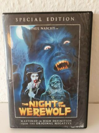 The Night Of The Werewolf - Paul Naschy - Dvd Bci Special Edition Oop Rare