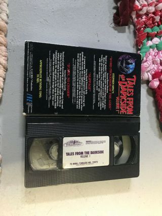 TALES FROM THE DARKSIDE 1 THRILLER HORROR SOV SLASHER RARE OOP VHS BIG BOX SLIP 2