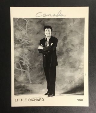 Little Richard Rare Autographed Signed 8x10 Promo Photo Rock And Roll