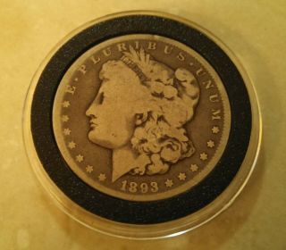 Rare 1893 Cc Morgan Silver Dollar Key Date Not Graded Raw