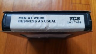 MEN AT WORK - Business As Usual - 8 Track Tape,  1983,  Rock Pop,  Vintage,  Rare 3