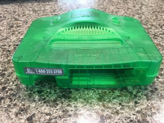 Nintendo N64 Jungle Green Funtastic Console System Atomic Clear Rare 4
