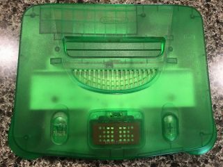 Nintendo N64 Jungle Green Funtastic Console System Atomic Clear Rare 5