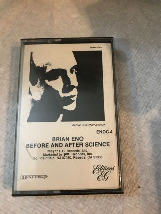 Brian Eno Before & After Science Rare Cassette Tape Late Nite Bargain