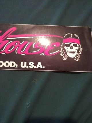 Cathouse,  Hollywood Sunset Strip 1986 Glam Hairbands 80s rare bumper sticker 3