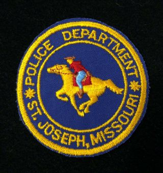 St Joseph Missouri Mo Police Sheriff Patch Highway Patrol State - Very Old Rare