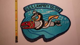 Extremely Rare Vietnam Era Uss Lamprey (ss - 372) Submarine Ship Patch.  Rare