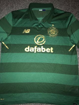 Celtic Away Shirt 2017/18 Large Rare