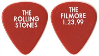 Rolling Stones Keith Richards Authentic 1999 Tour Rare Fillmore Show Guitar Pick